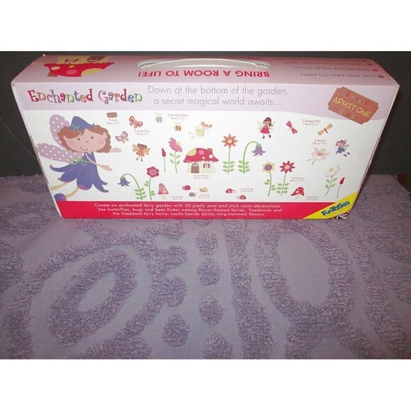 NIB Enchanted FAIRY Butterfly GARDEN Wall DECOR Reusable DECALS Peel & Stick - Picture 5 of 11